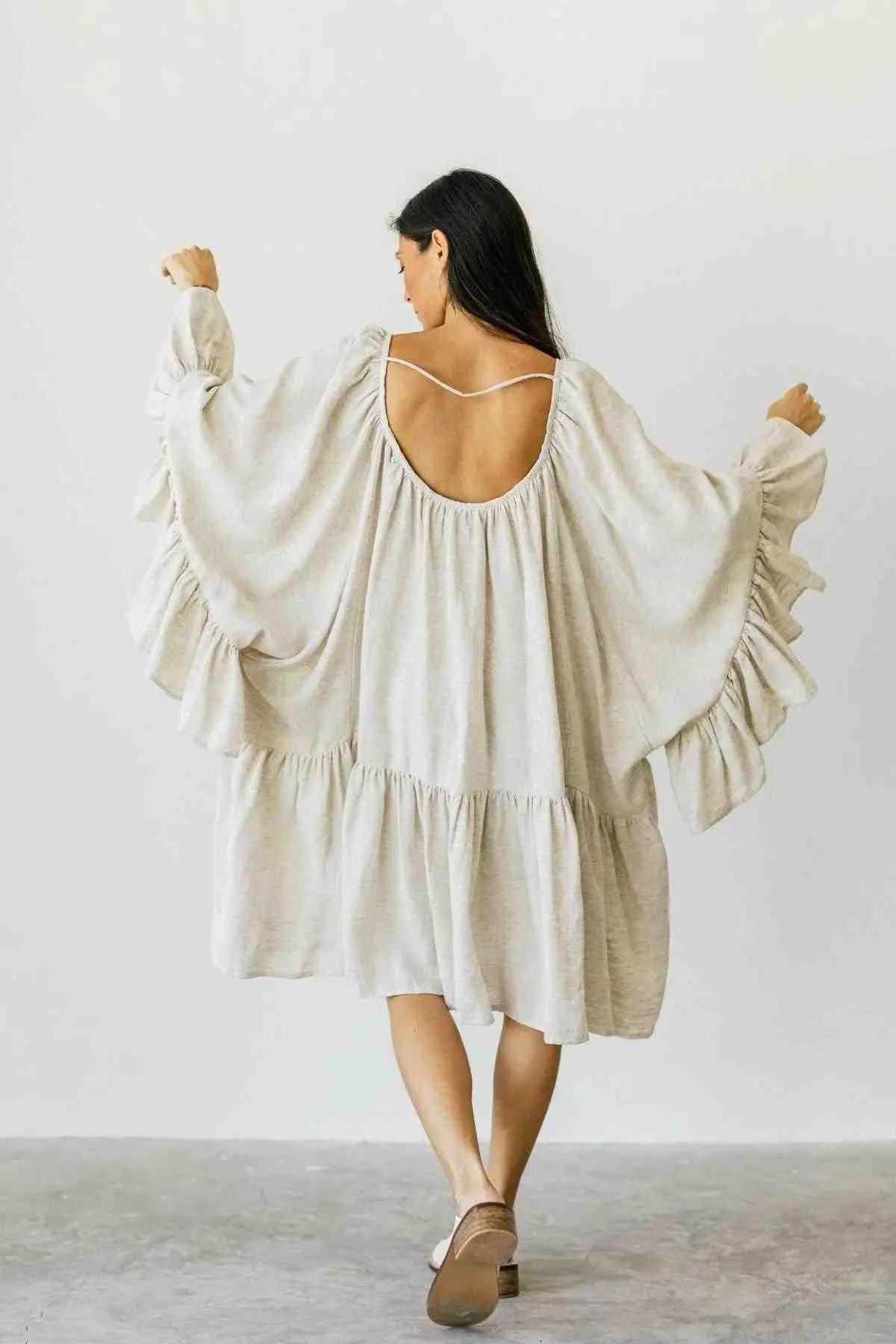 Linen Brida Gown Short (Made to Order)