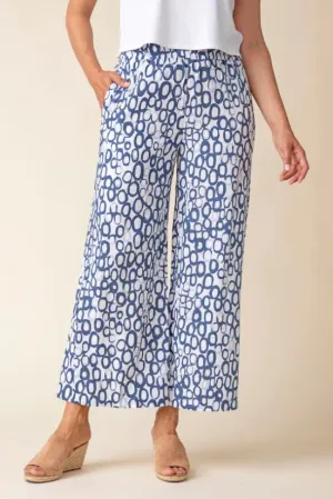 Linen Circle Easy Flood Pant