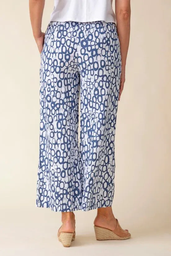 Linen Circle Easy Flood Pant