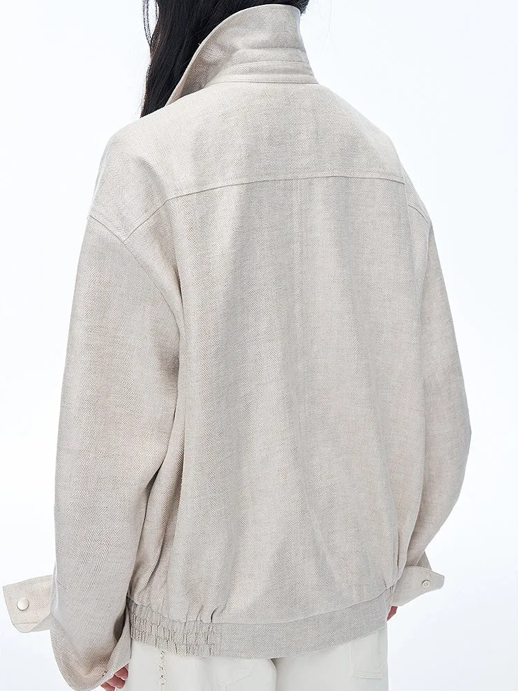 Linen Embroidered Jacket
