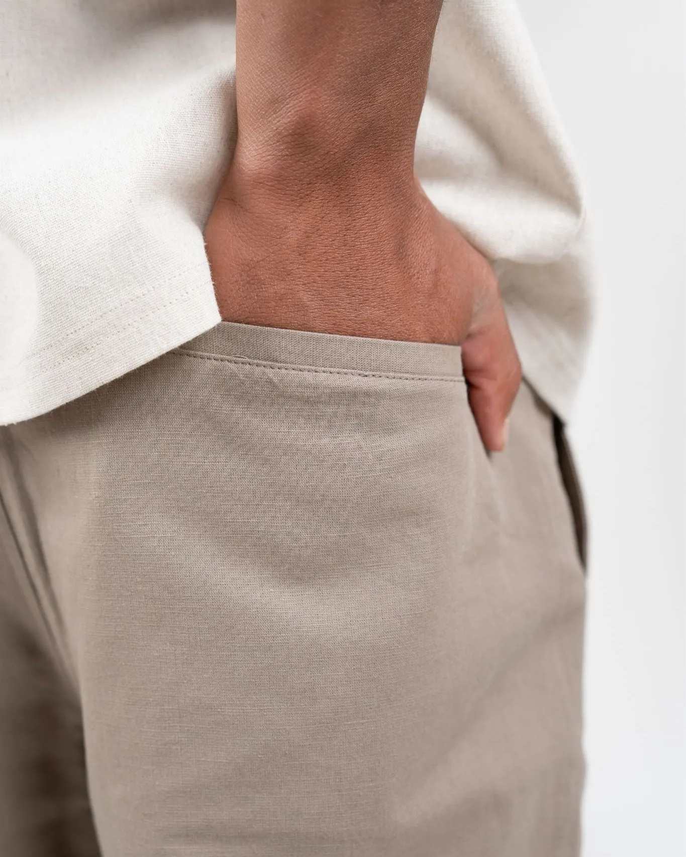 Linen Pants Mocha