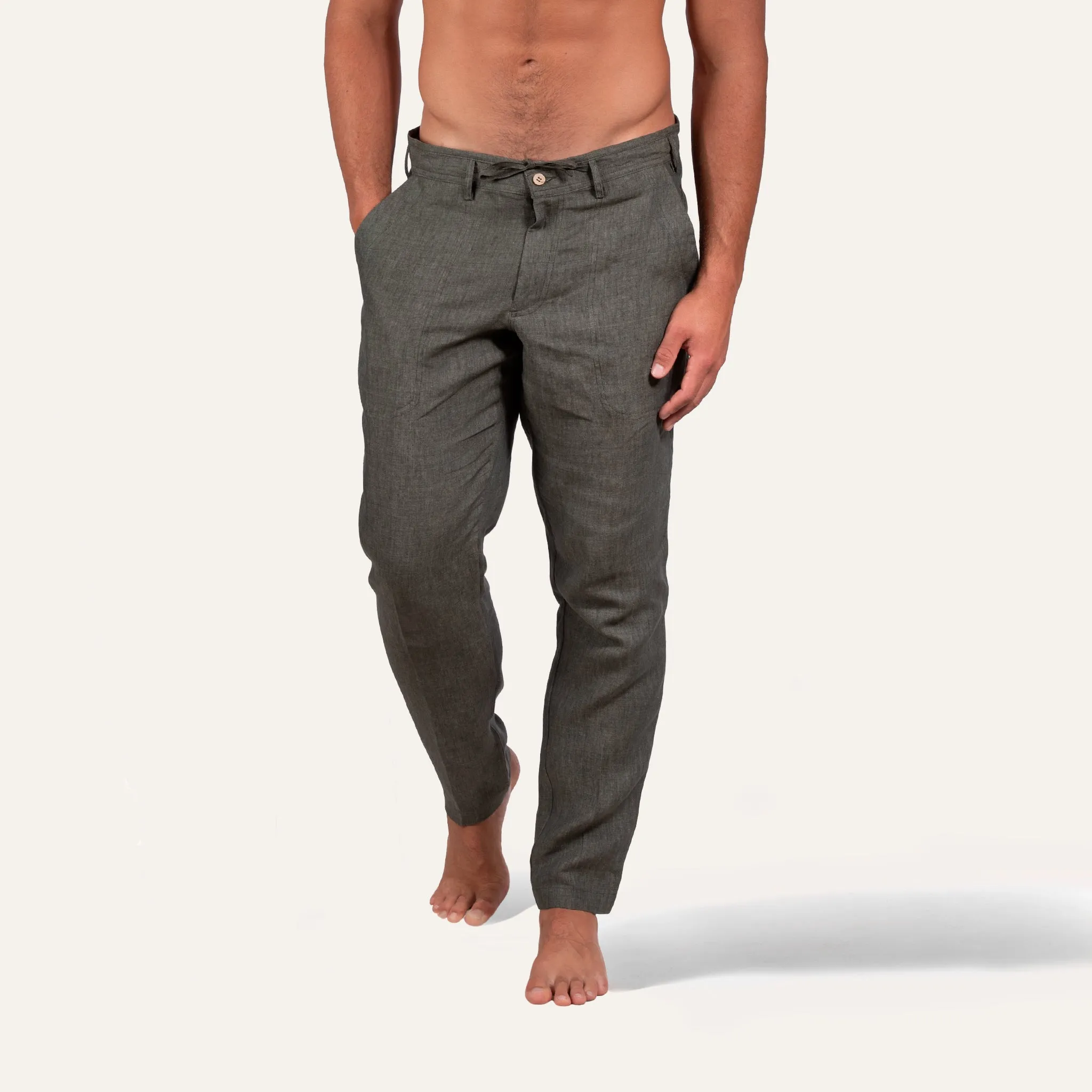Linen Pants Olive