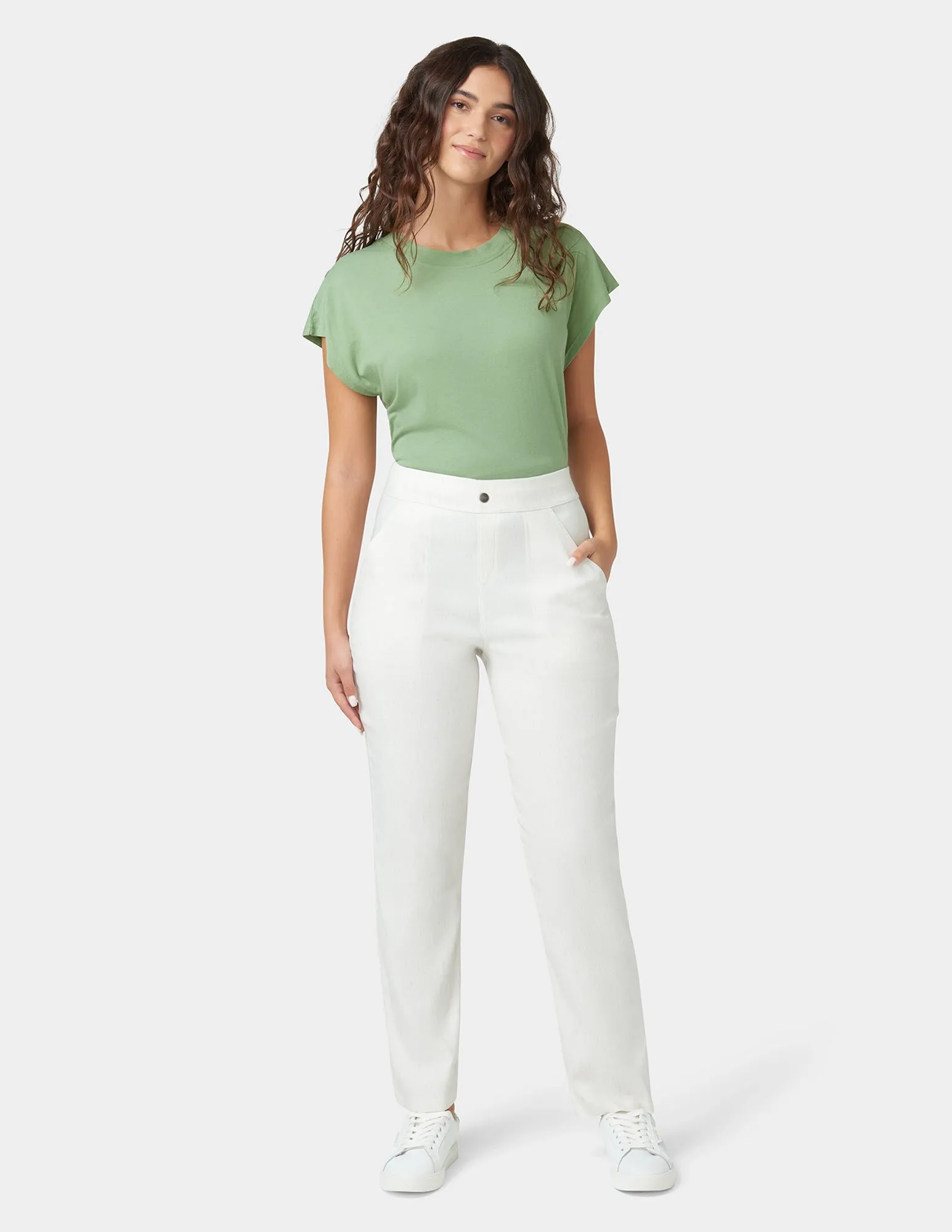 Linen Straight Leg Pants