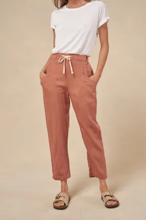 Little Lies Luxe Linen Pant Terracotta