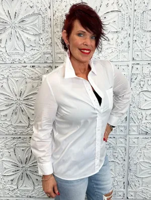 Liverpool Classic Fit Button Front Poplin Shirt