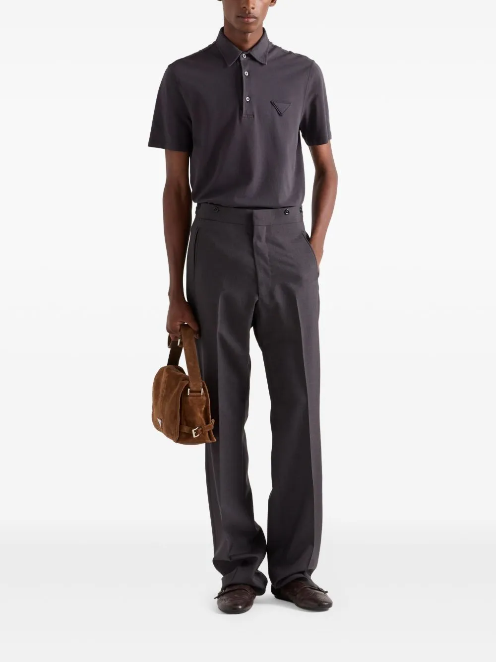 Logo cotton polo shirt