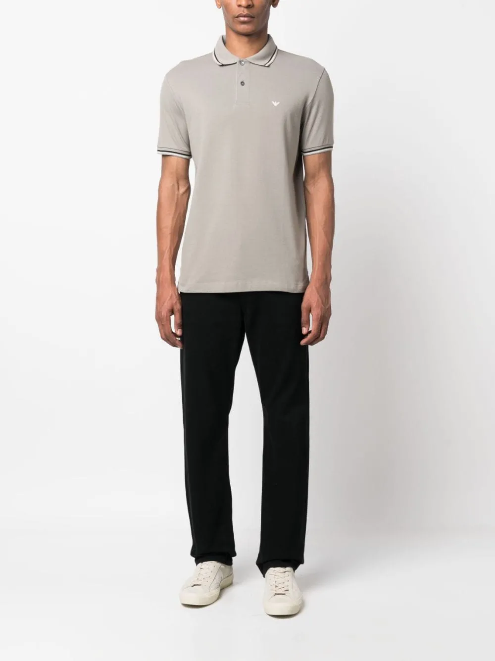 Logo cotton polo shirt