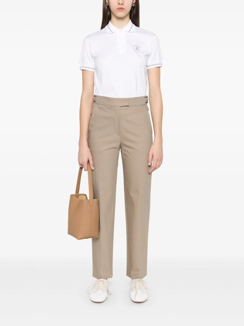 Logo cotton polo shirt
