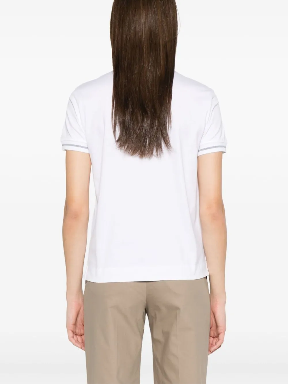 Logo cotton polo shirt
