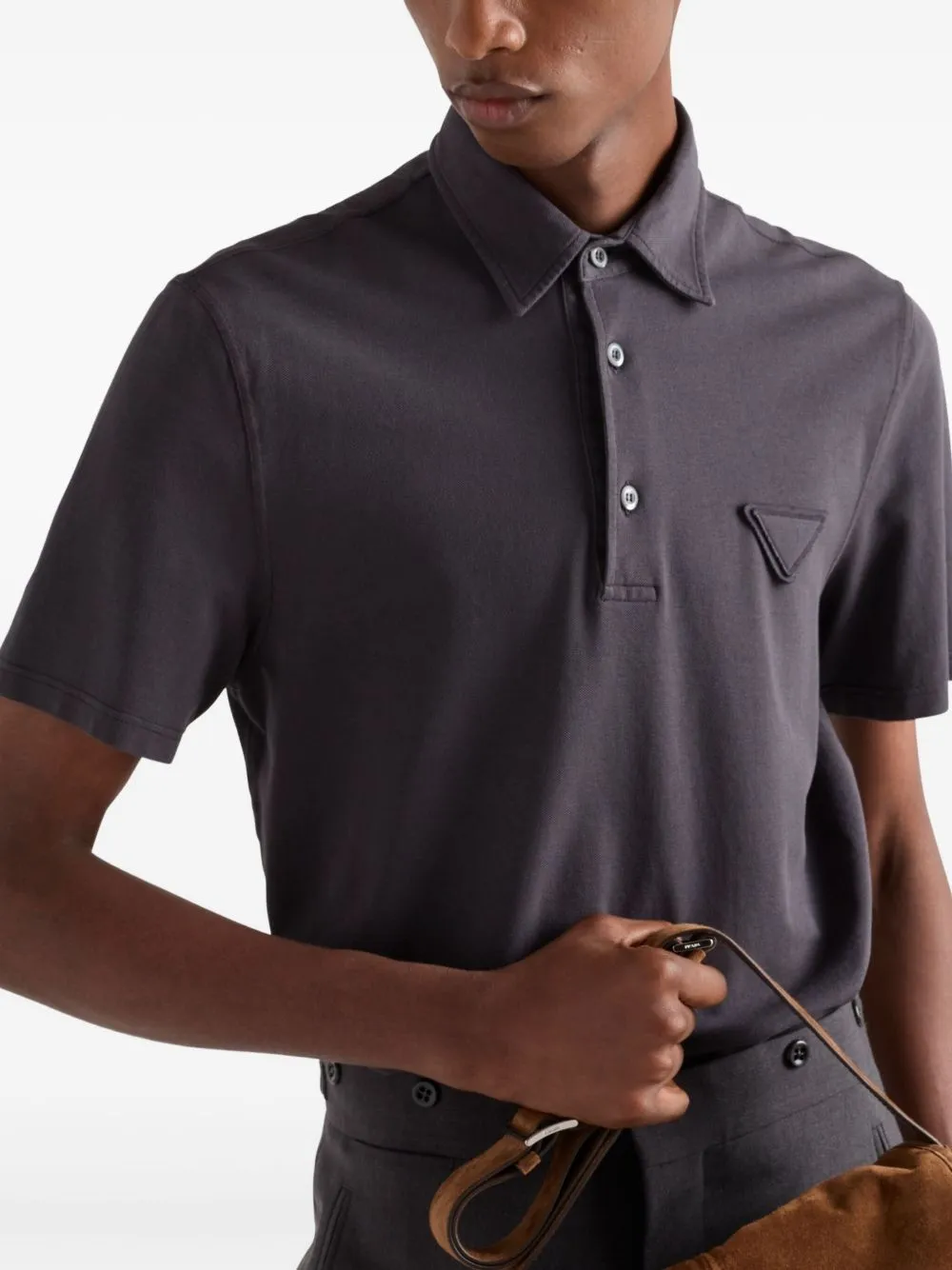 Logo cotton polo shirt