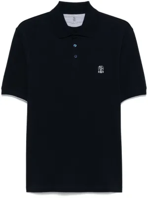 Logo cotton polo shirt