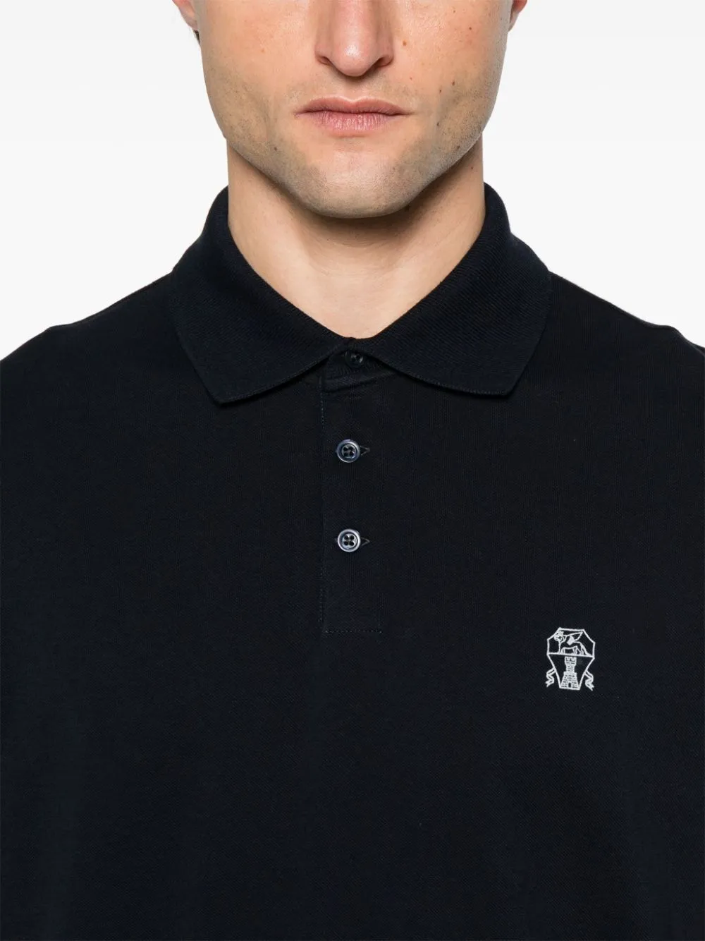 Logo cotton polo shirt