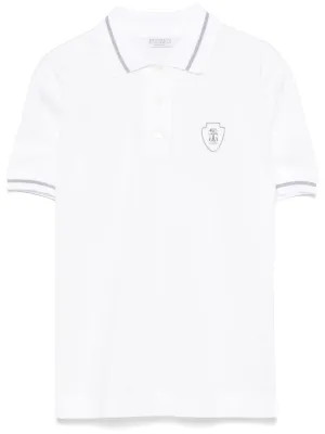 Logo cotton polo shirt