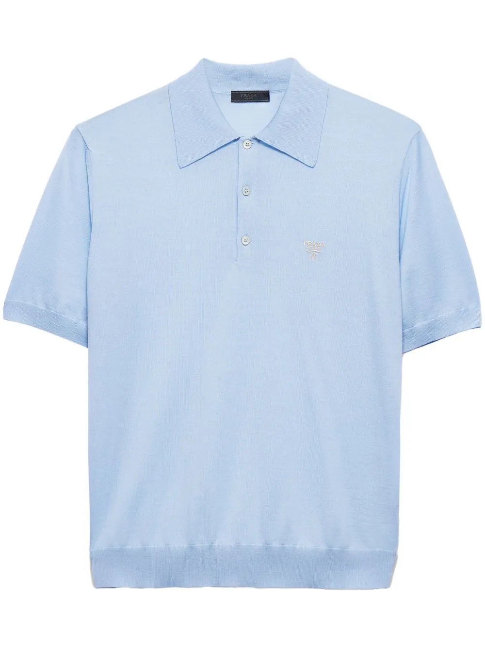 Logo wool polo shirt