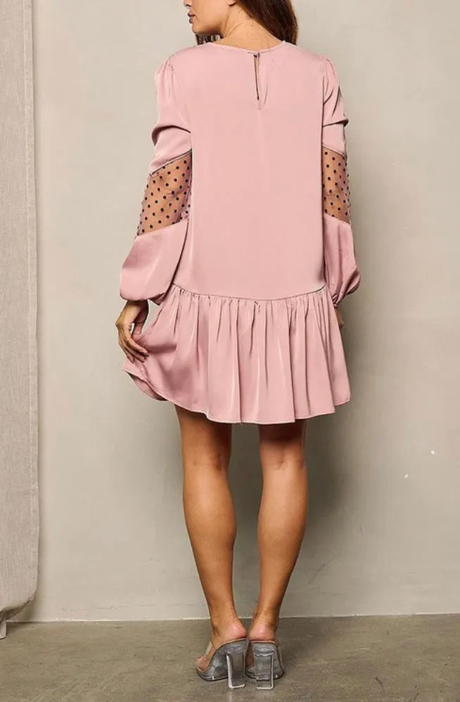 Long Sleeve Tunic Mini Dress