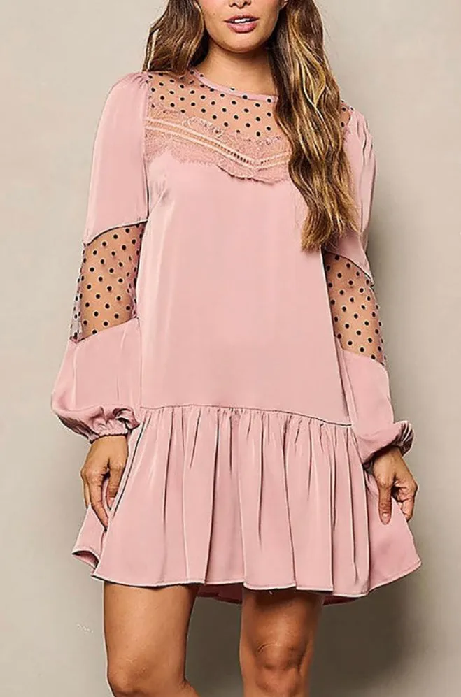 Long Sleeve Tunic Mini Dress