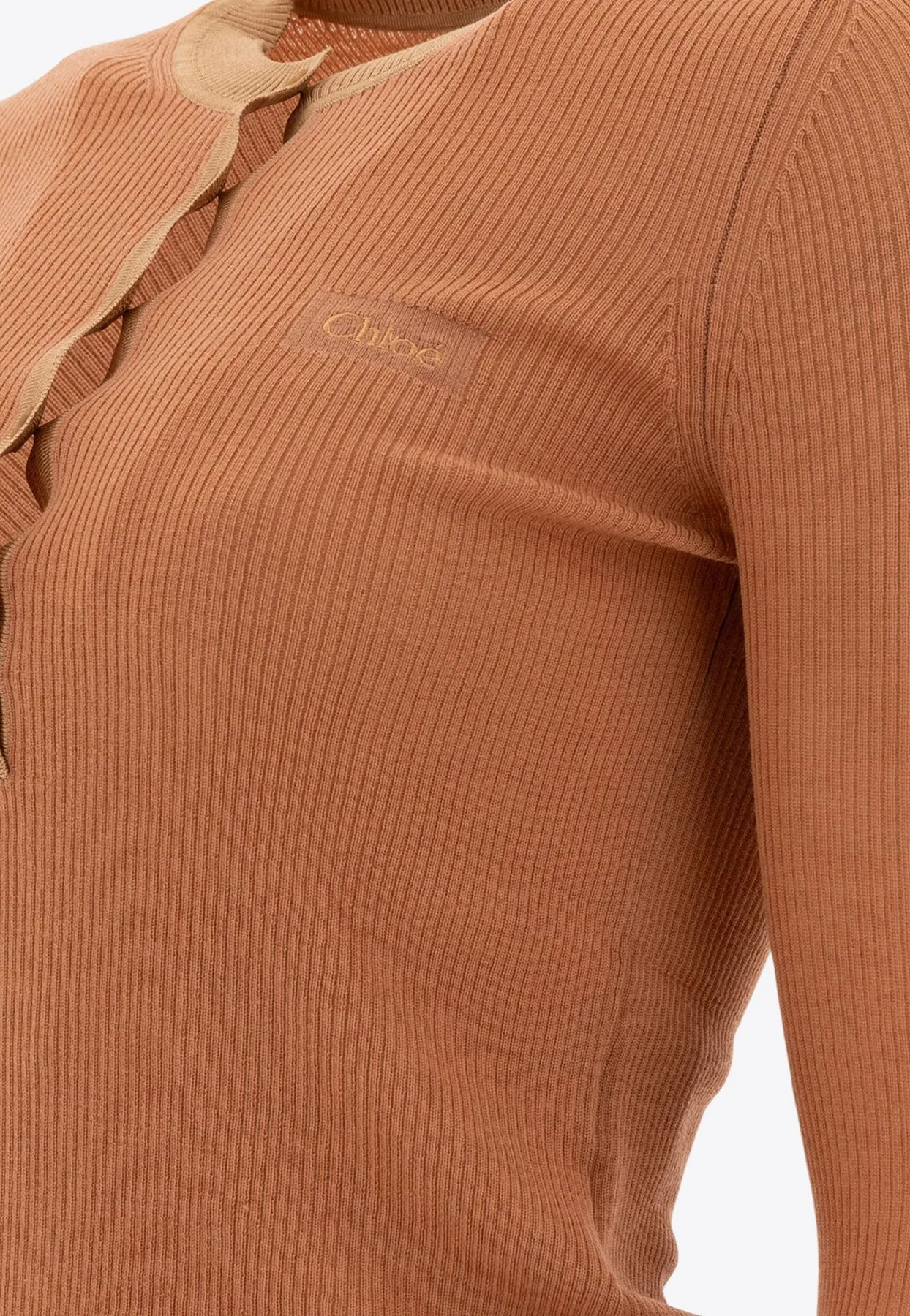Long-Sleeved Knit Top