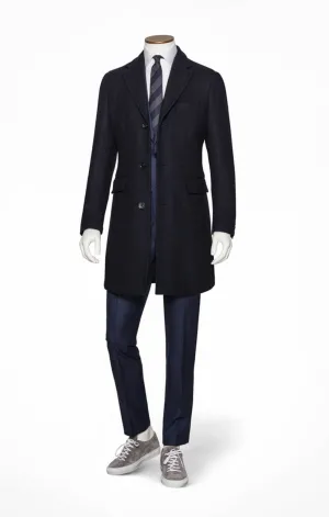 Loro Piana 365 Soft Pure Wool Midnight Blue Double Face Twill