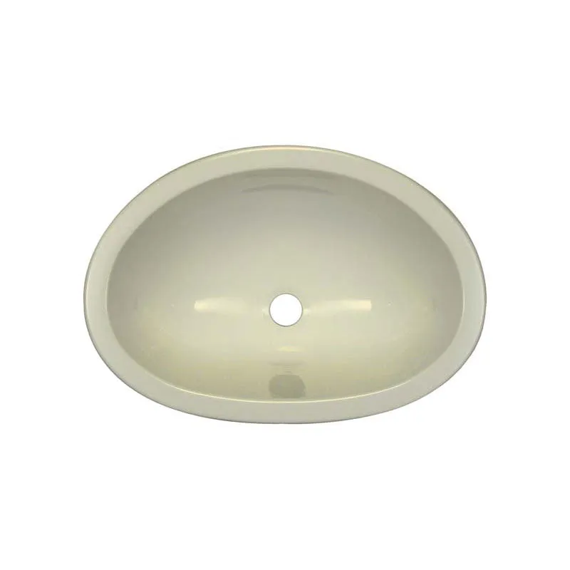 Lyons Industries DLAV09-15 Biscuit 17.5"x12.25" Single Bowl Acrylic 6" Deep Lavatory Sink Undermount or Drop-In