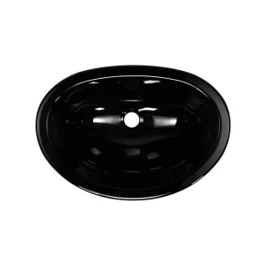 Lyons Industries DLAV22-15 Black 17.5"x12.25" Single Bowl Acrylic 6" Deep Lavatory Sink Undermount or Drop-In