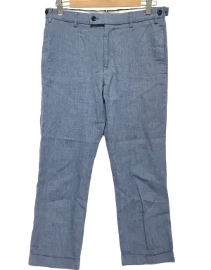 [M] Visvim 13AW High Water Slacks Linen/Wool Blue