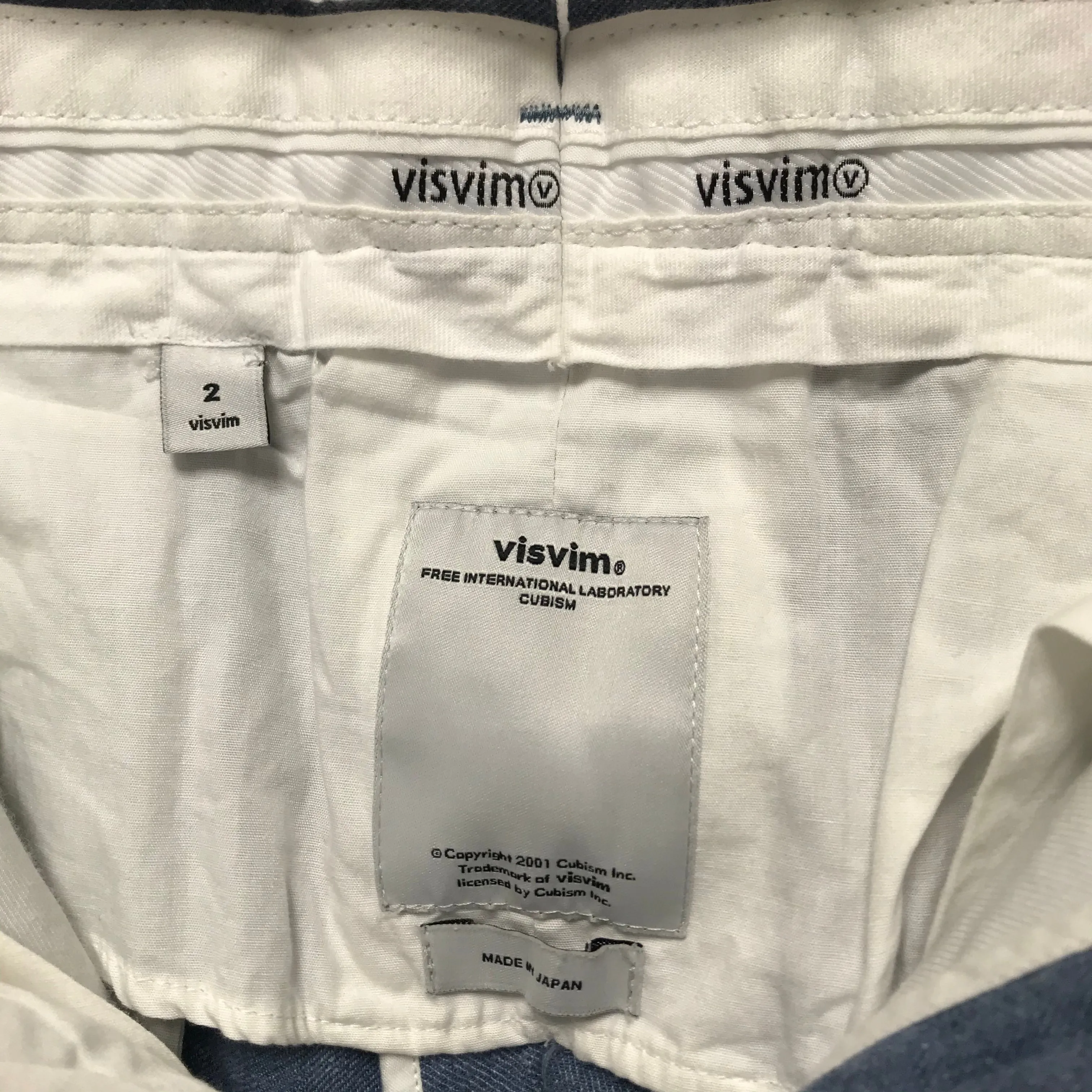 [M] Visvim 13AW High Water Slacks Linen/Wool Blue