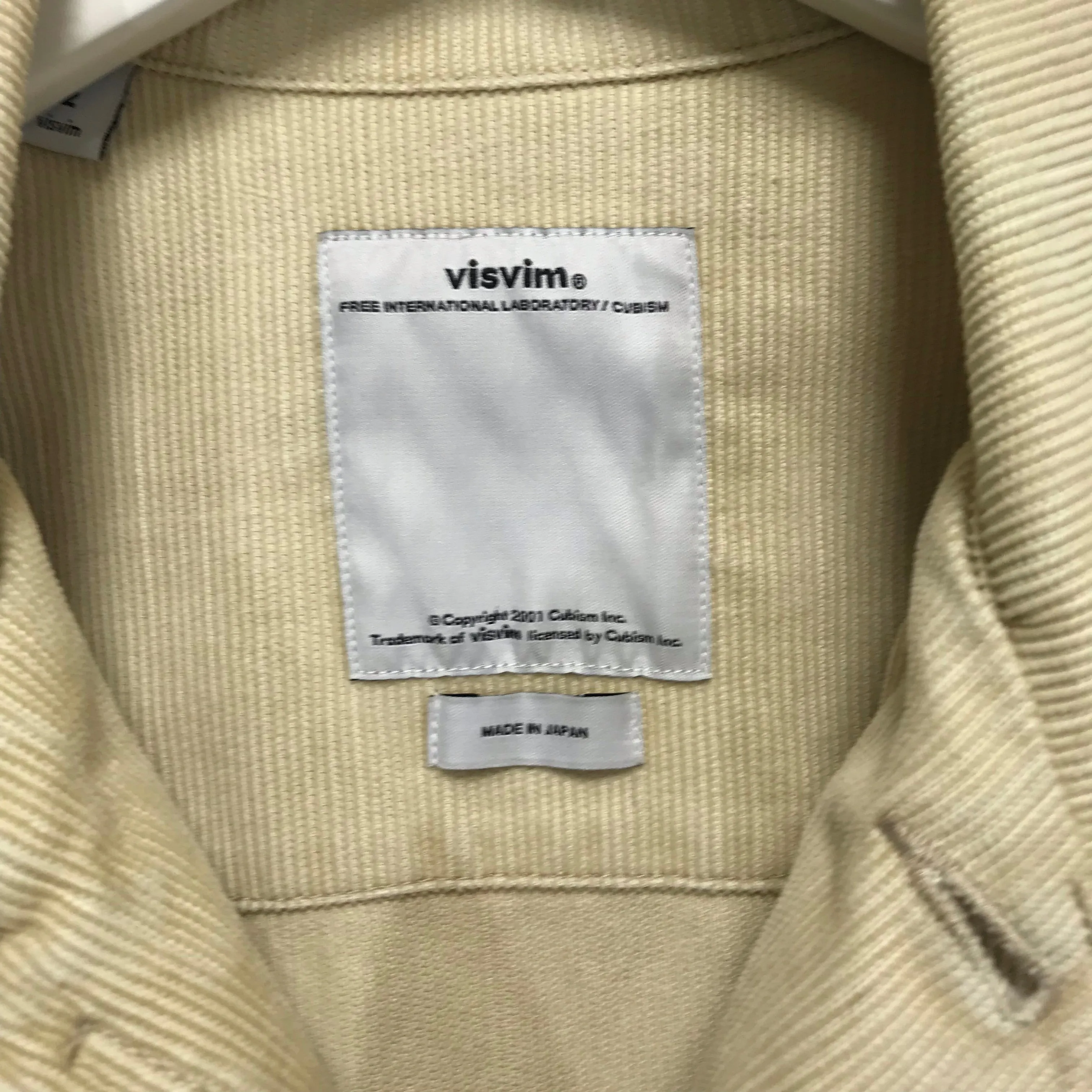 [M] Visvim 13SS Caf Combat Corduroy Slub Jacket Beige