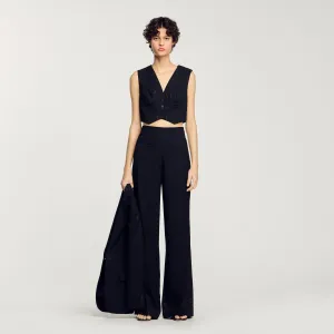 Madeleine Sequin Cropped Jacket Black