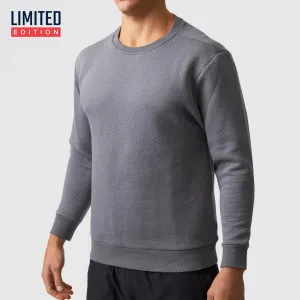 Male Waffle Crewneck Pullover (Slate)