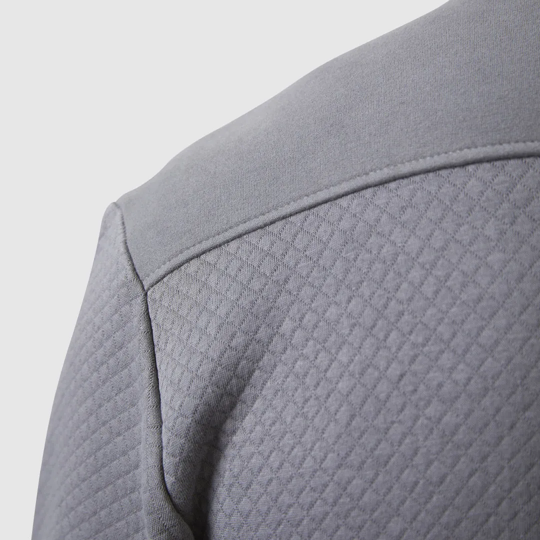 Male Waffle Crewneck Pullover (Slate)