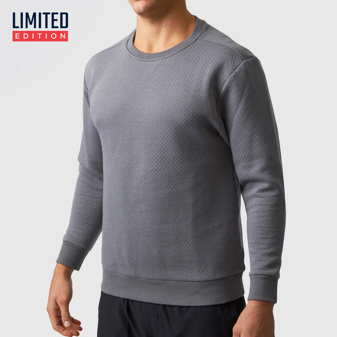 Male Waffle Crewneck Pullover (Slate)