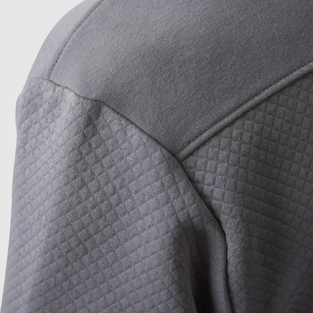 Male Waffle Crewneck Pullover (Slate)