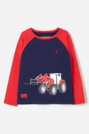 Mason Top - Red Front Loader