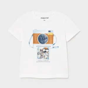 Mayoral PLAY WITH Lenticular Print Baby Boy T-Shirt - White