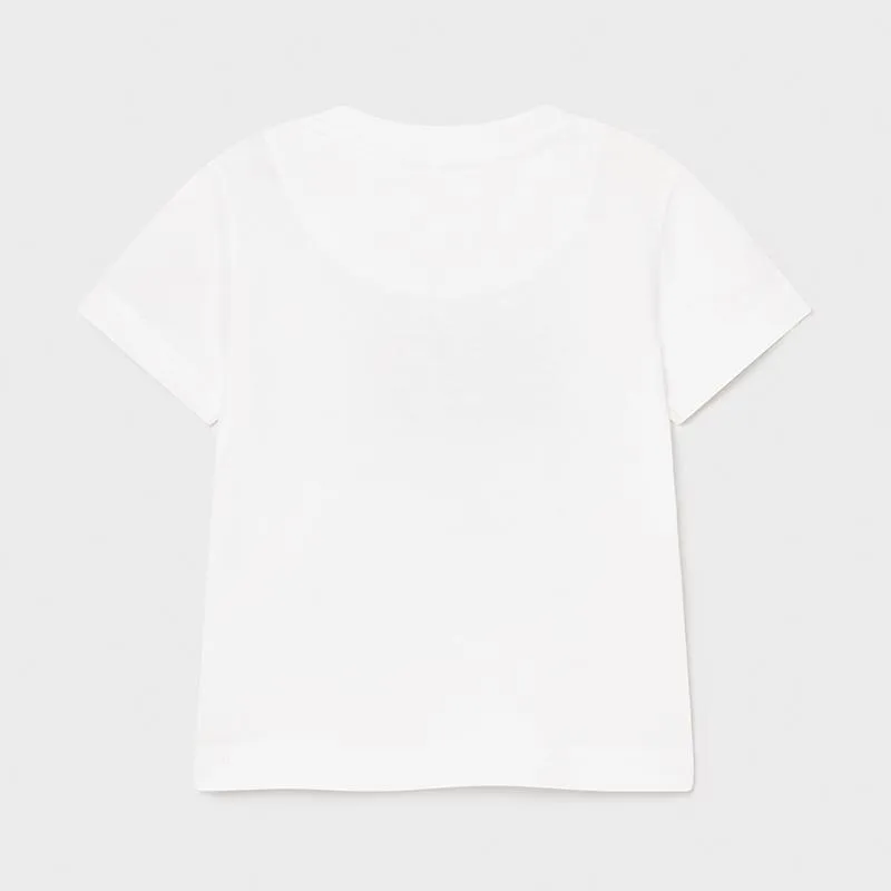 Mayoral PLAY WITH Lenticular Print Baby Boy T-Shirt - White
