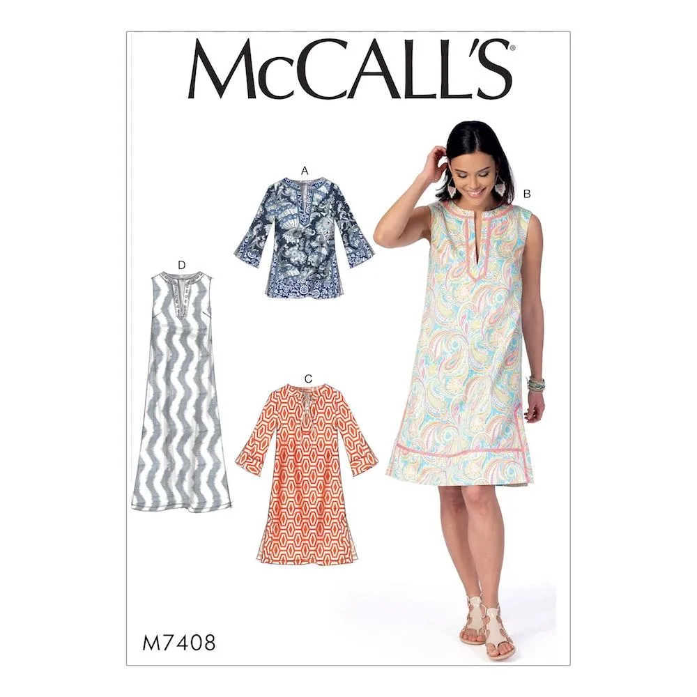 McCall's Pattern M7408 Misses' Tunic and Dresses