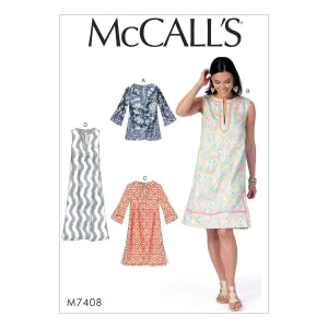 McCall's Pattern M7408 Misses' Tunic and Dresses