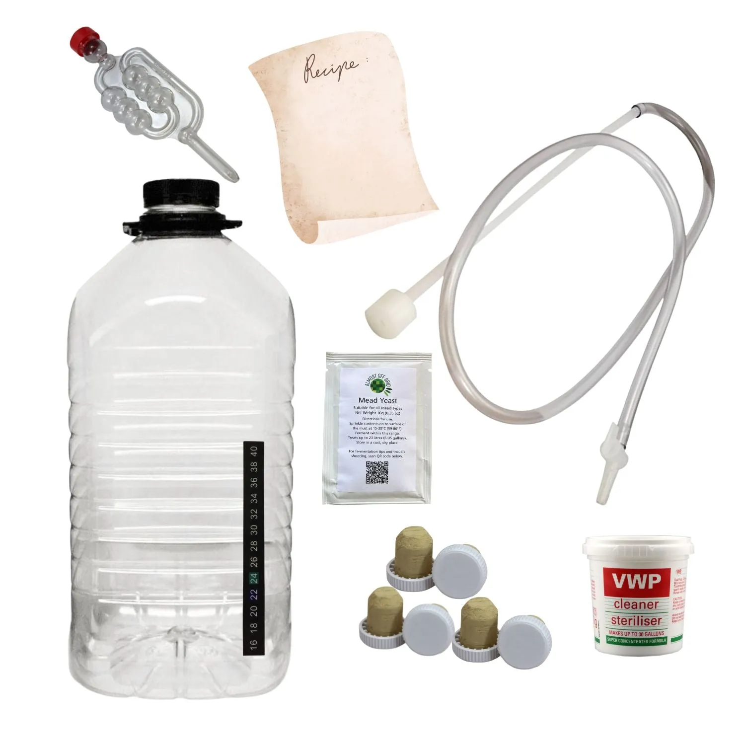Mead Starter Kit M5DJ1 with 5 litre PET Demijohn