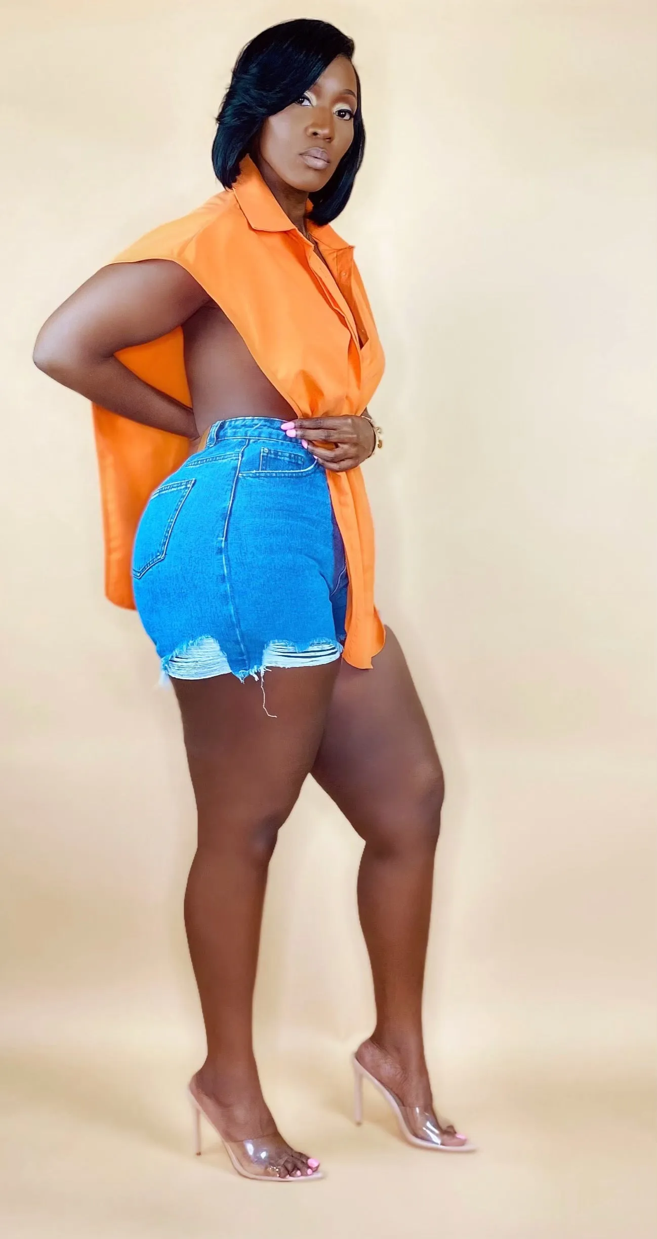 MEANT TO 'SLAY' TOP (ORANGE)