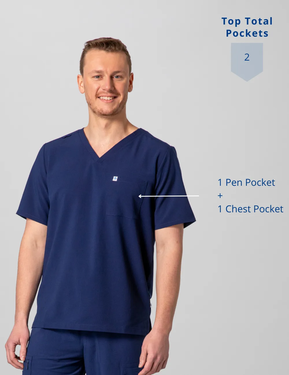 Mens Essential Scrub Top