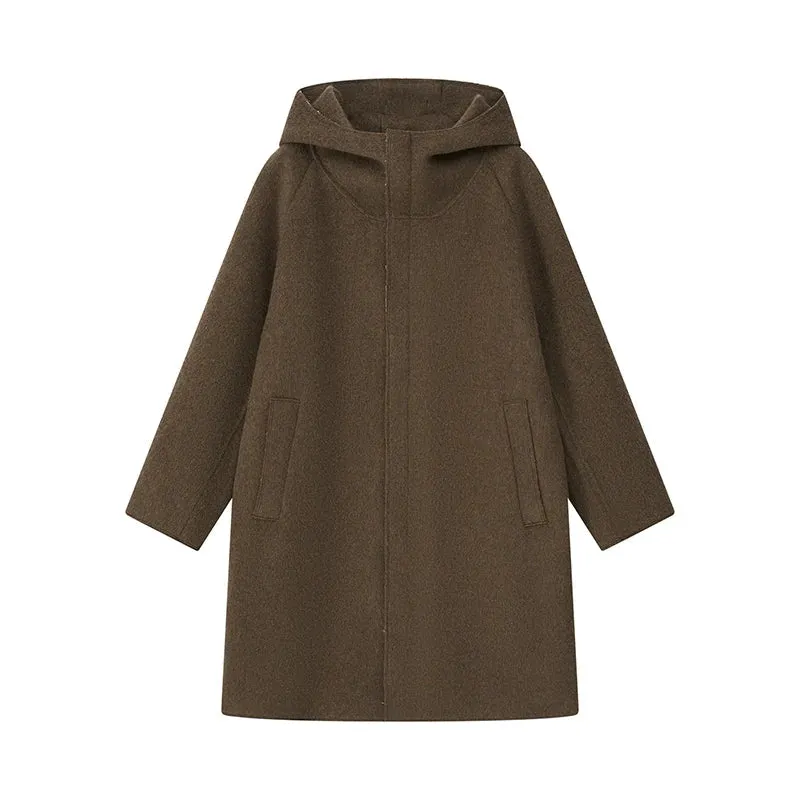 Men's Hooded Wool Coat
