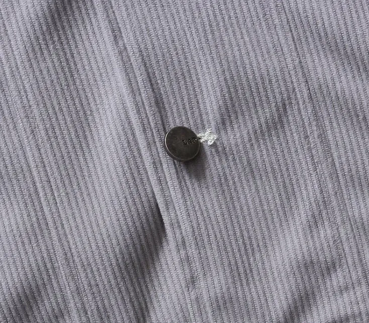 Men's Simple Button-up Overshirt with Stand-Up Collar
