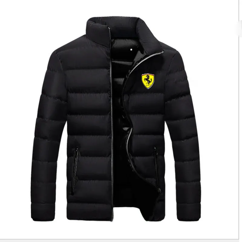Men’s Thick Warm Outdoor Jacket – Lightweight Cotton-Padded Zipper Casual Minimalist Coat 2025