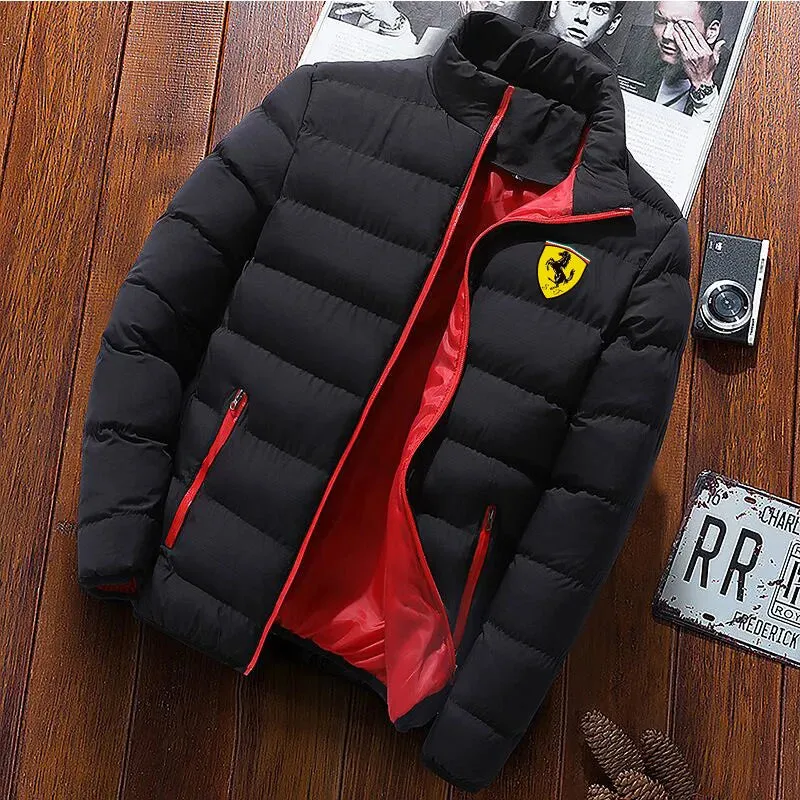 Men’s Thick Warm Outdoor Jacket – Lightweight Cotton-Padded Zipper Casual Minimalist Coat 2025