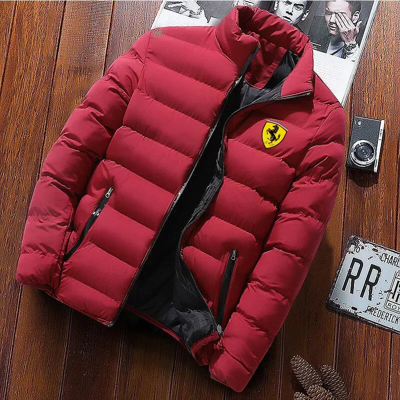 Men’s Thick Warm Outdoor Jacket – Lightweight Cotton-Padded Zipper Casual Minimalist Coat 2025