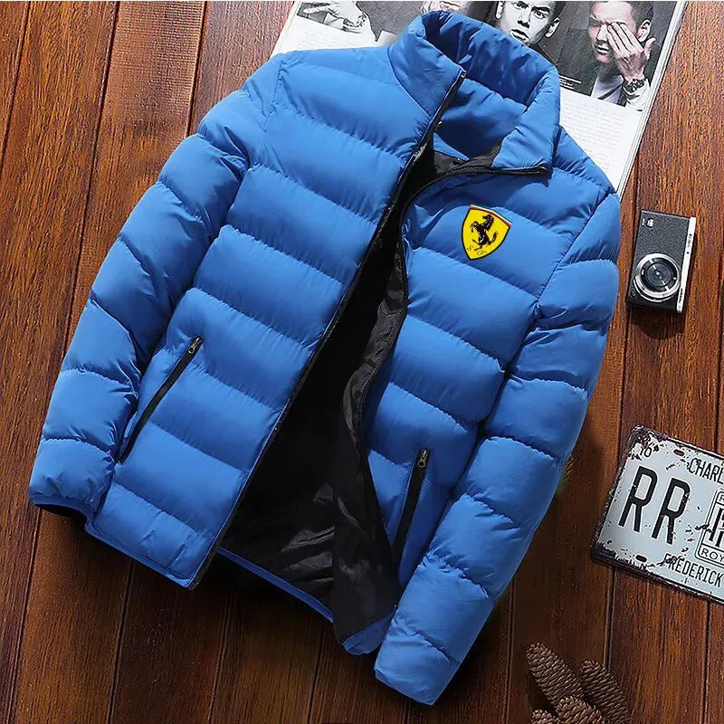 Men’s Thick Warm Outdoor Jacket – Lightweight Cotton-Padded Zipper Casual Minimalist Coat 2025