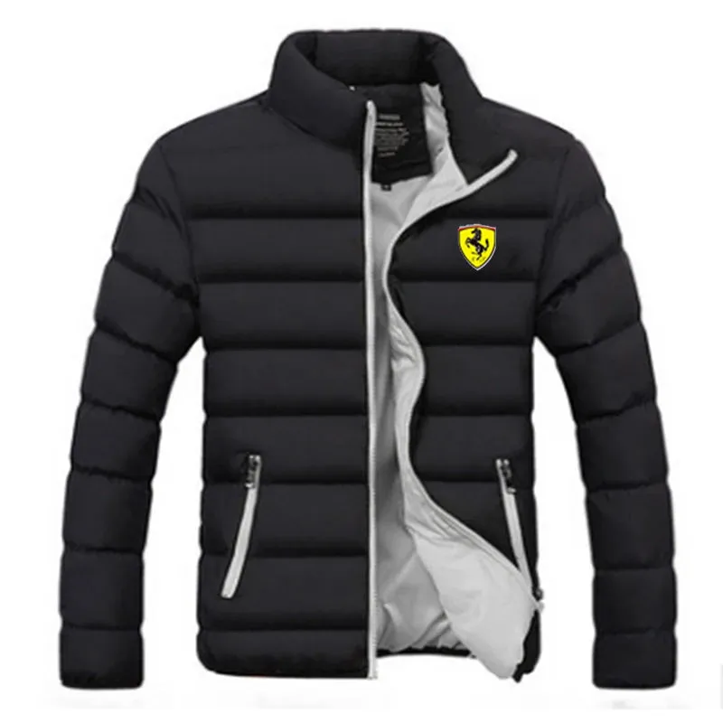 Men’s Thick Warm Outdoor Jacket – Lightweight Cotton-Padded Zipper Casual Minimalist Coat 2025