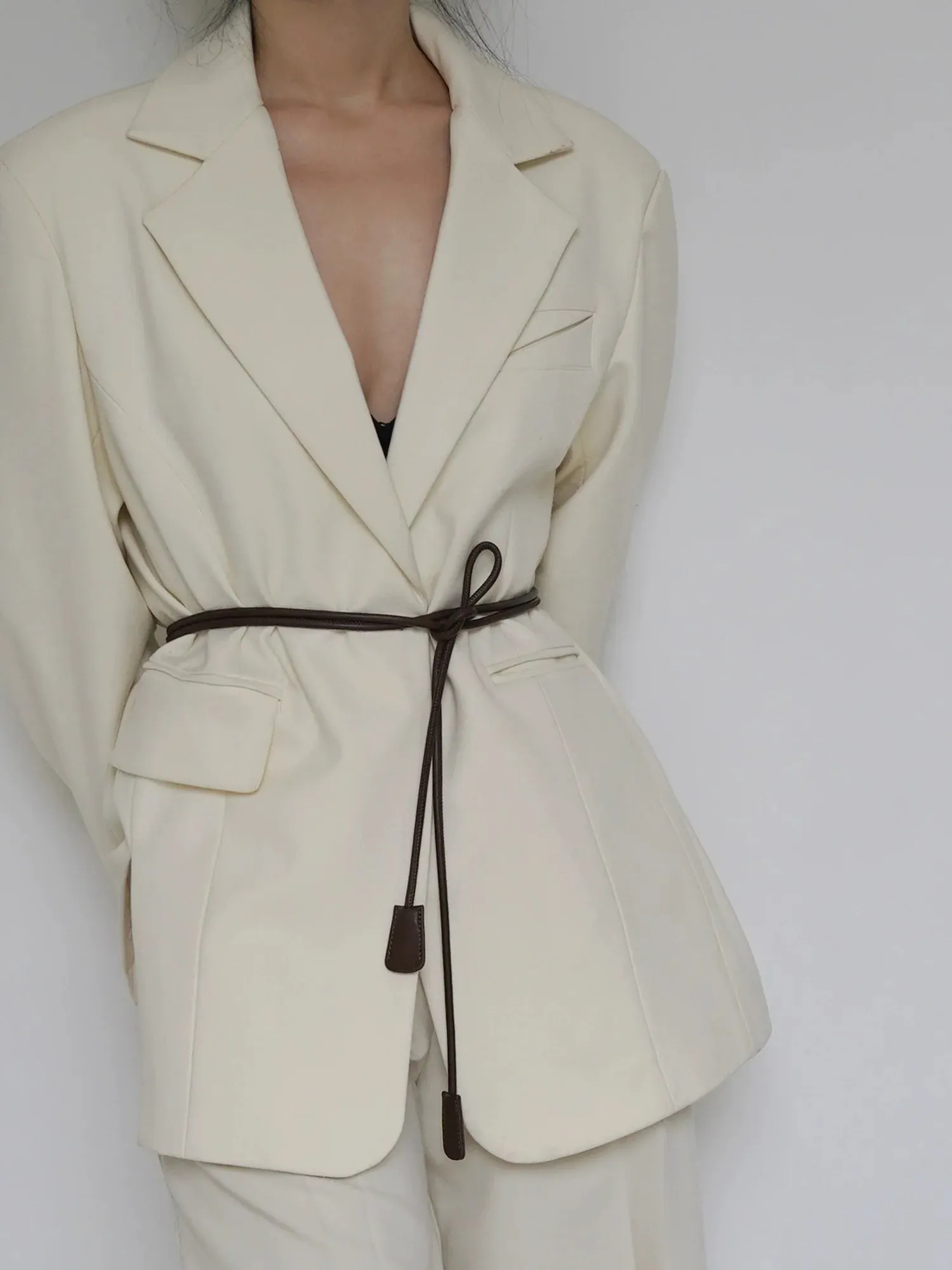 Minimalist PU Cord Belt