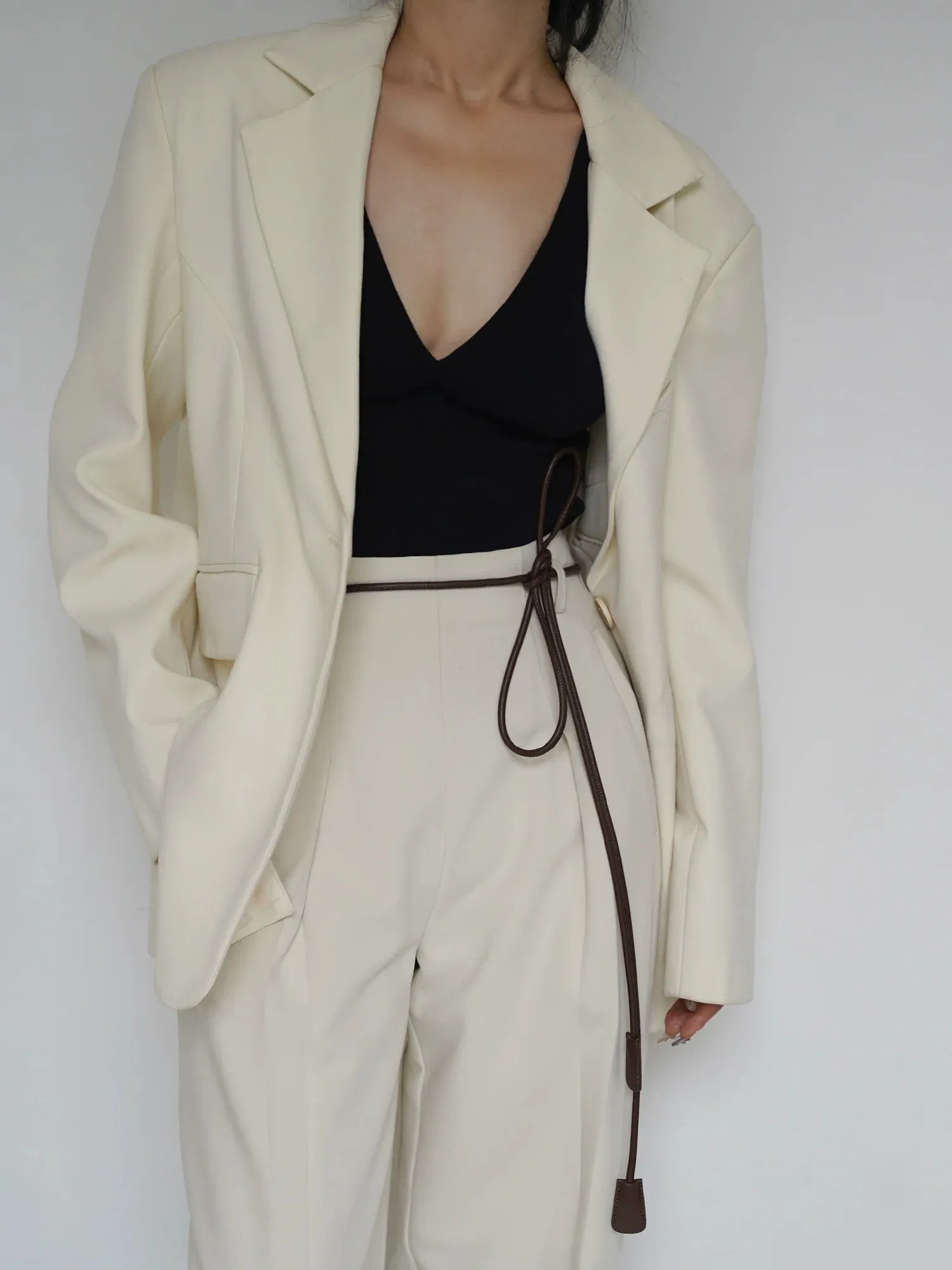 Minimalist PU Cord Belt