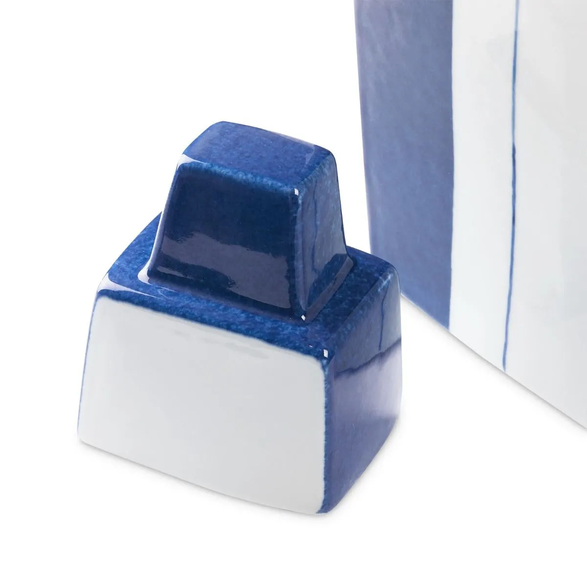 Morandi Vase Pair (Set of 2) - Blue & White